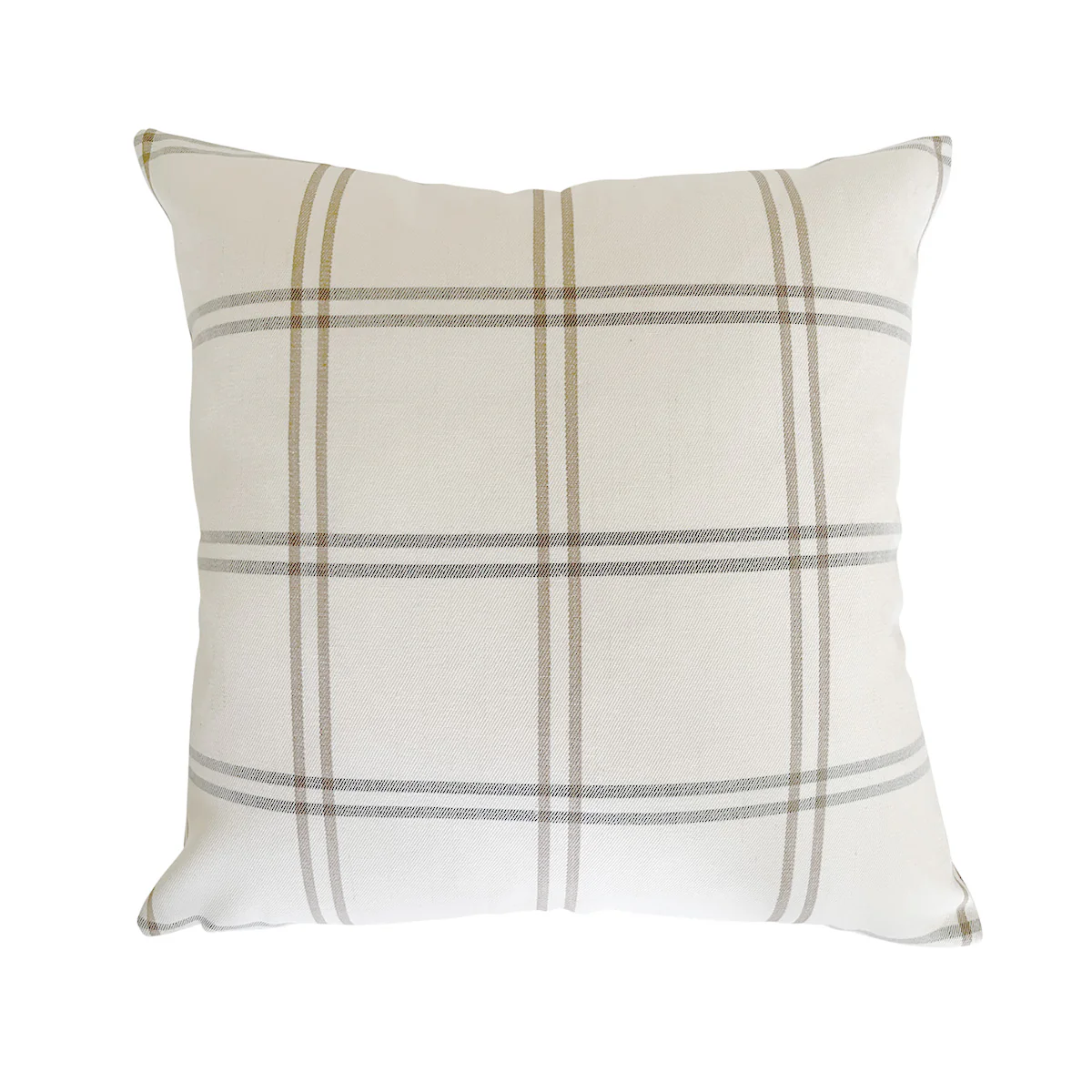 Window Pane Plaid Pillow Cover - Brown